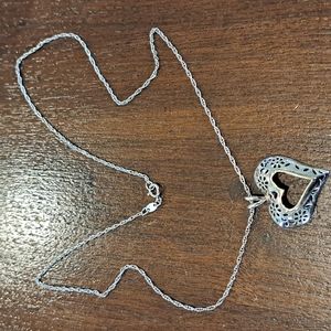 10kt & 925 Heart Shaped Valentine's Necklace 18"